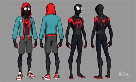 the spider man costume is shown in three different poses, including one ...