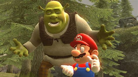 Mario and Shrek by IcePony64 on DeviantArt