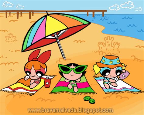 PPG on The Beach! - Powerpuff Girls Photo (19353509) - Fanpop