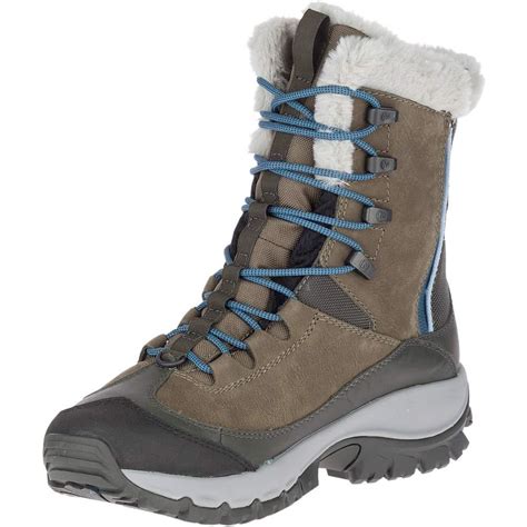 Merrell Thermo Rhea Mid Waterproof Snow Boot in Black | Lyst