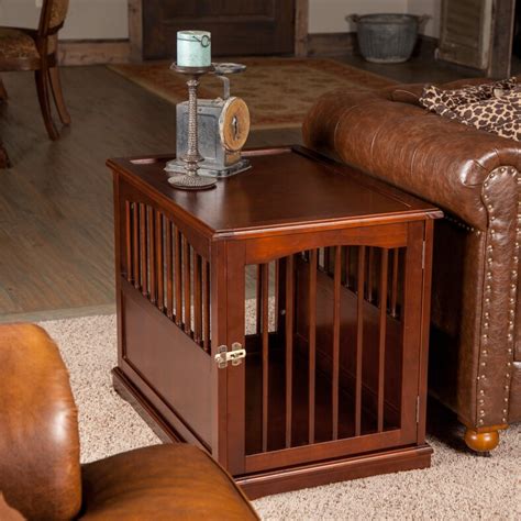 Primetime Petz Pet Crate End Table in Walnut & Reviews | Wayfair