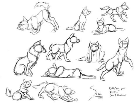 Excelente Absolutamente gratis perros dibujos poses Estilo,Wolf or Hund Pup Poses Set 1 p... en ...