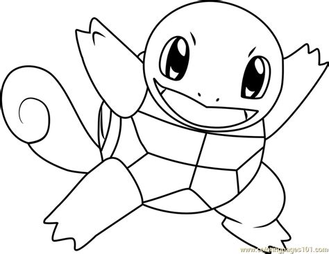 Squirtle Pokemon Coloring Page for Kids - Free Pokemon Printable ...