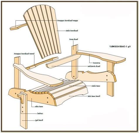 Bar Height Adirondack Chair Plans | Printable Templates Free