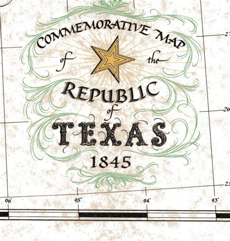 Republic of Texas 1845 – Texas Map Store