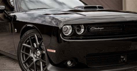 Free stock photo of black, Dodge Challenger, Hemi