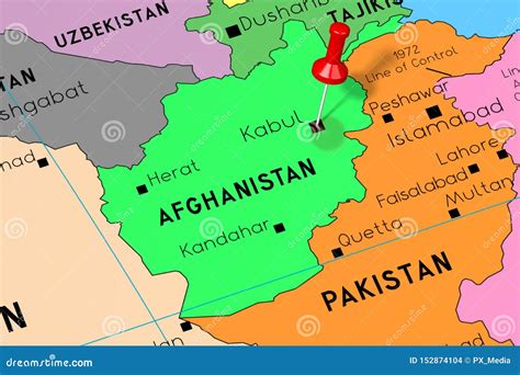 Capital Of Afghanistan Map