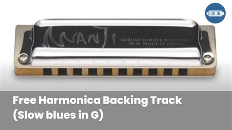 Harmonica Backing Track Slow Blues in G