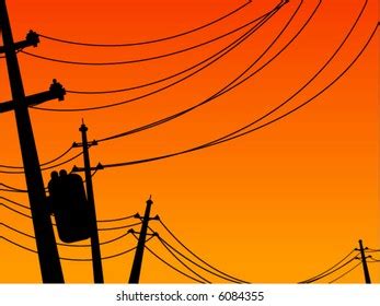 Power Lines Silhouette Vector: เวกเตอร์สต็อก (ปลอดค่าลิขสิทธิ์) 6084355 | Shutterstock