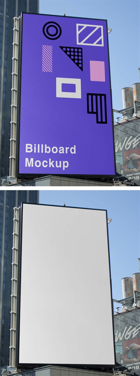 Big Vertical Billboard Mockup — Mr.Mockup | Graphic Design Freebies