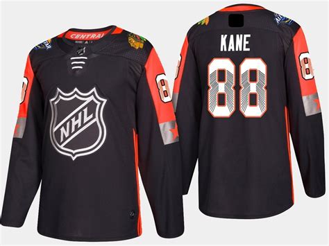 Men's Central Division #88 Patrick Kane Jersey Sewn on 2018 NHL All ...