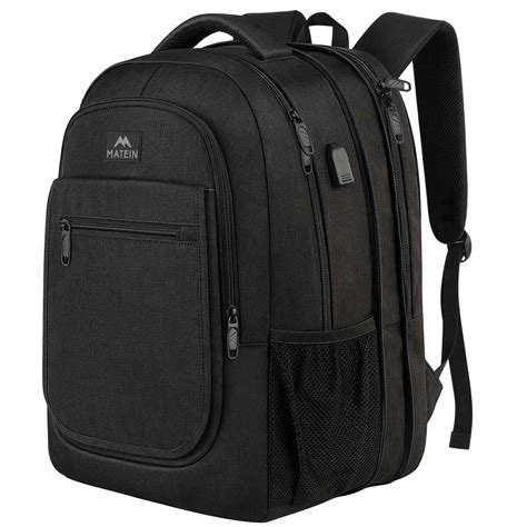 Matein Expandable College Bookbag Travel Laptop Backpack