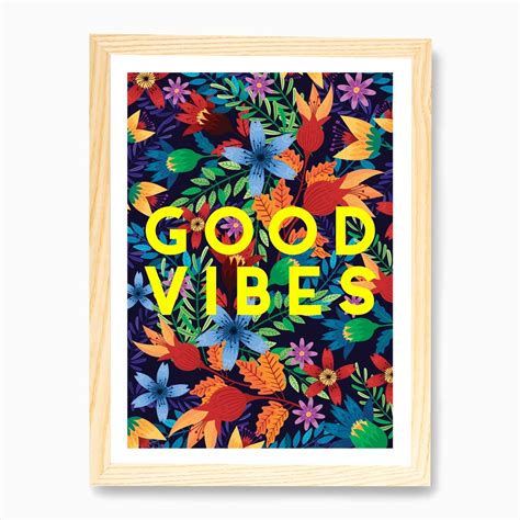 Press Loft | Image of Bright Good Vibes Art Print By Thirteen Prints ...