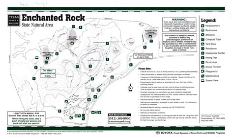 Enchanted Rock Trail Map - California southern Map