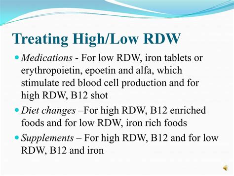 Causes of High/Low RDW H