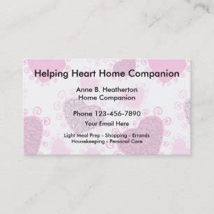 Home Health Care Business Cards & Templates | Zazzle