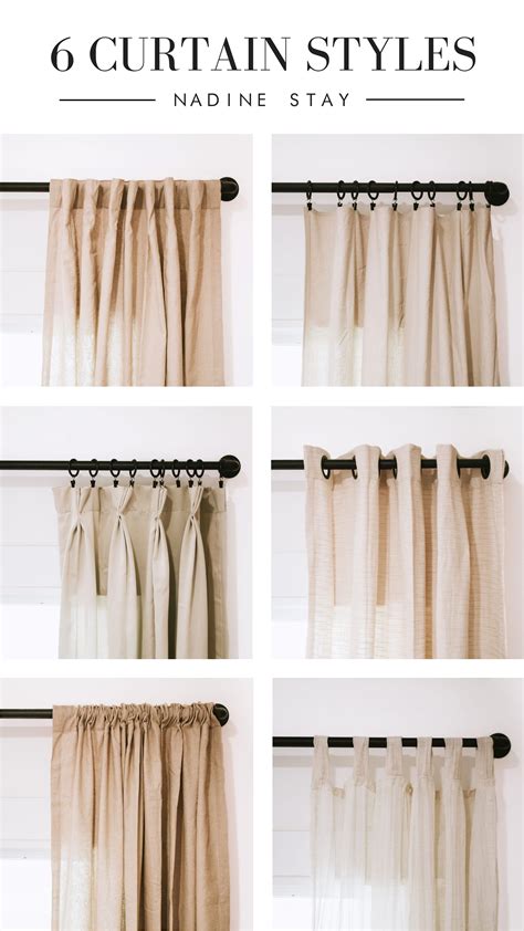 CURTAIN QUIZ - CAN YOU NAME THESE CURTAIN STYLES? | Nadine Stay | Curtain styles, Curtains with ...