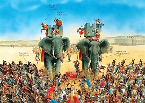 Battle of Zama. Art by Peter Dennis Ancient Carthage, Ancient Rome, Ancient History, Roman ...