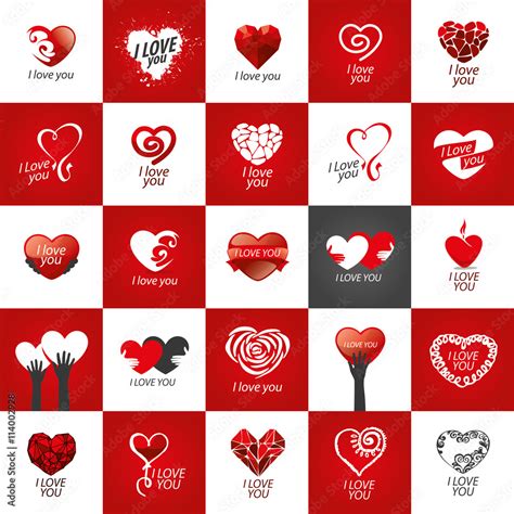 vector logo heart Stock Vector | Adobe Stock