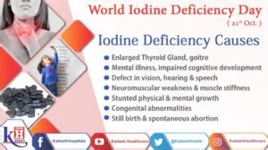 Iodine deficiency can cause several health problems including enlarged ...