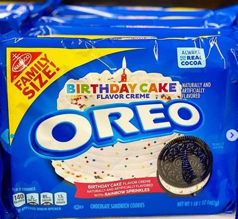 Oreo Birthday Cake Flavored Cookies | Oreo birthday cake, Birthday cake flavors, Oreo