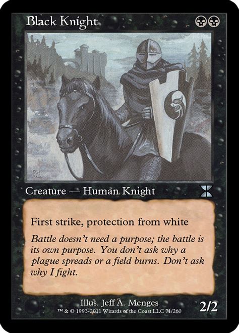 Black Knight · Masters Edition IV (ME4) #71 · Scryfall Magic The Gathering Search