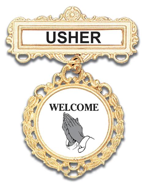 Welcome Usher Badge: magnetic back – R.H. Boyd Publishing