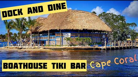 The Boat House Cape Coral Dock and Dine - YouTube