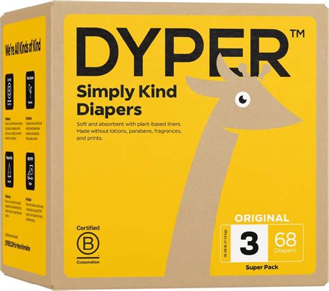 Amazon.com: DYPER Viscose from Bamboo Baby Diapers Size 3 | Honest ...