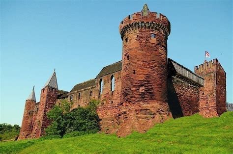 Bothwell Castle reconstruction suggestion. | Scotland castles, Scottish castles, Famous castles