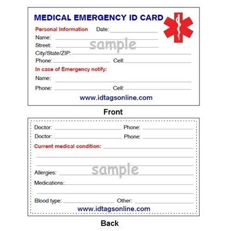 DNR Do Not Resuscitate Medical Alert ID Plate. Free emergency wallet ...