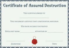 dvla certificate of destruction template Blank Certificate Template, Certificate Of Achievement ...