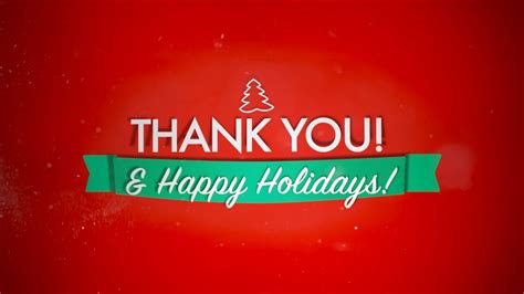 Thank You and Happy Holidays! (2013) - YouTube