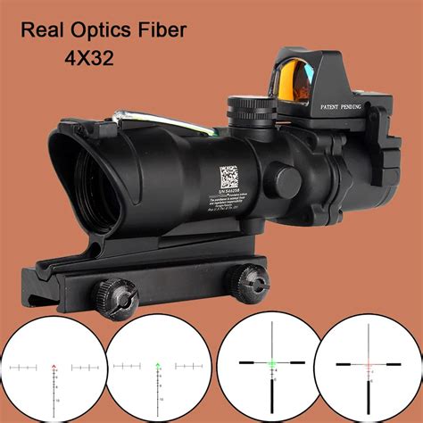 Aliexpress.com : Buy Fyzlcion Hunting ACOG 4X32 Real Fiber Optics ...