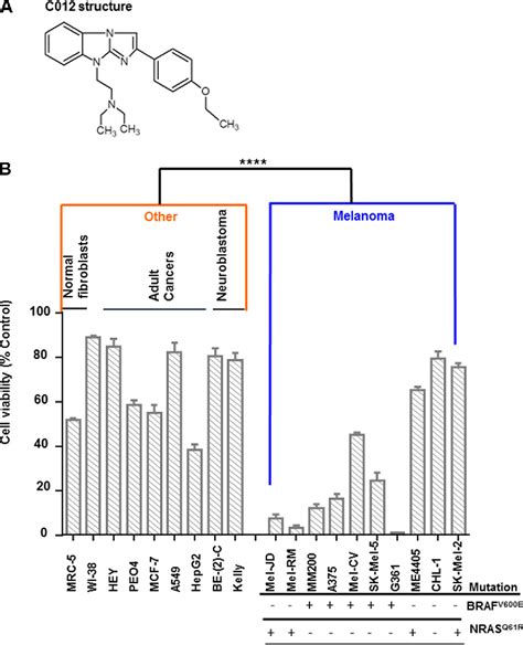 Figure 1 from A novel compound which sensitizes BRAF wild-type melanoma cells to vemurafenib in ...