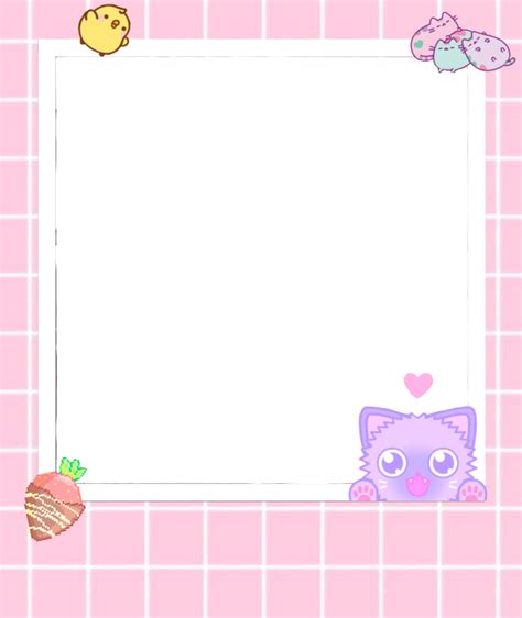 Kawaii Frame Png - Kawaii Cute Transparent Frames - Free Transparent PNG Download - PNGkey