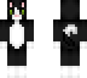 Cool Black Cat | Minecraft Skin