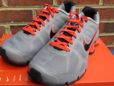 NIKE SHOX TURBO 12 STELTH GREY BRIGHT ORANGE 454166 008 | eBay