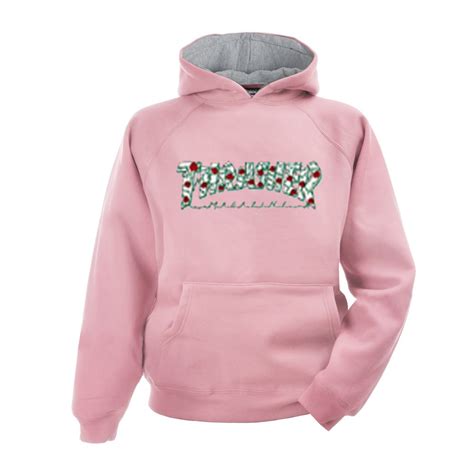 Thrasher Rose pink hoodie - donefashion.com