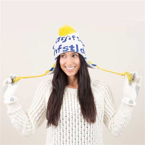 Jacquard Toboggan Beanie