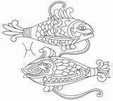 Pisces Coloring Page  Vrogueco sketch template