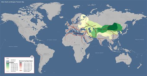 Bubonic Plague Black Death Map