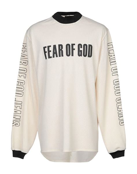 Fear Of God Sweatshirt in White for Men - Lyst