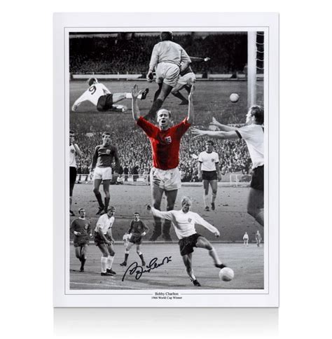 Sir Bobby Charlton Hand Signed Photo - England 1966 World Cup Winner | eBay