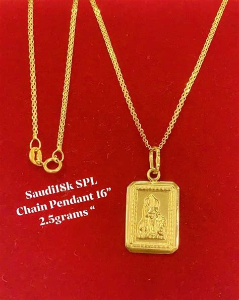 18k saudi gold necklace, Women's Fashion, Jewelry & Organizers ...