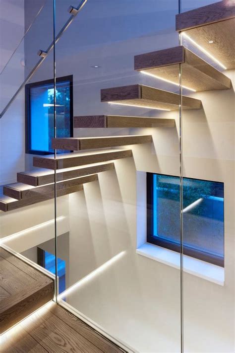 15 Modern Staircases with Spectacular Lighting