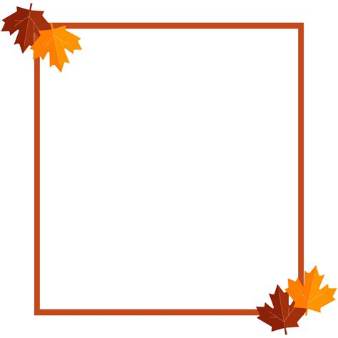 Fall Border Clip Art - 10 Free PDF Printables | Printablee