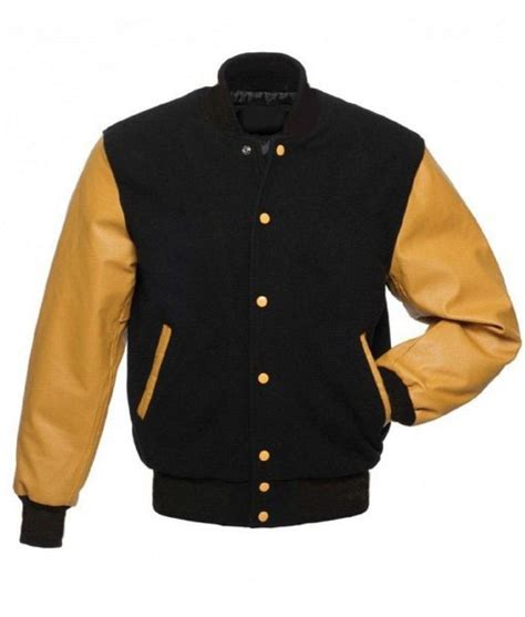 Men's Black Varsity Jacket | The Icon Fashion