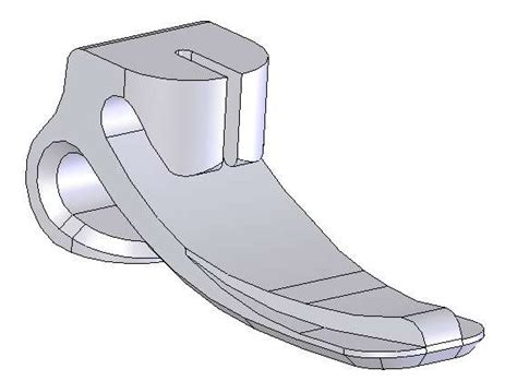 Optimal version of the modeled prosthetic foot | Download Scientific ...