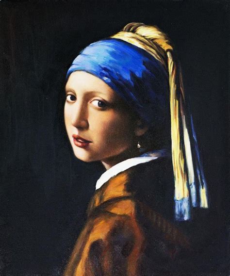 Vermeer, Girl with a Pearl Earring - Oil Painting